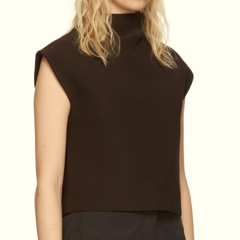 NWT Amomento Brown Polyester Vest